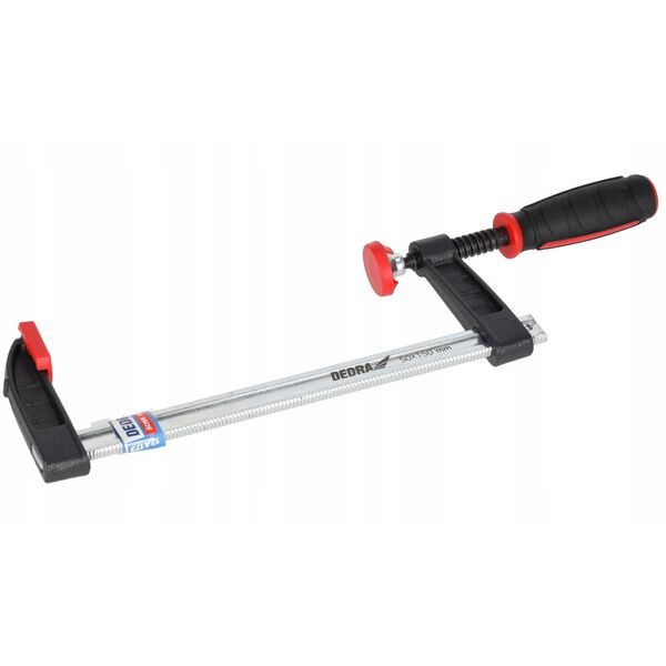 Ścisk stolarski F 800x120mm, 2-materiałowa rękojeść