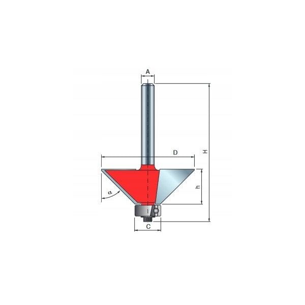 Frez 40-90408P 25X8X40,3X8,0 45˚