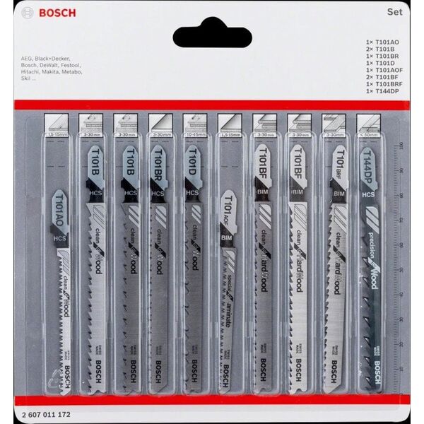 Bosch Blister Set STB 10-Stk. clean