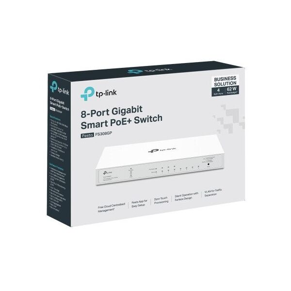 TP-Link Smart Switch Festa FS308GP 8-Port Gigabit PoE