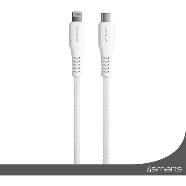 4smarts USB-C auf Lightning Kabel RapidCord PD 30W 1.5m wei