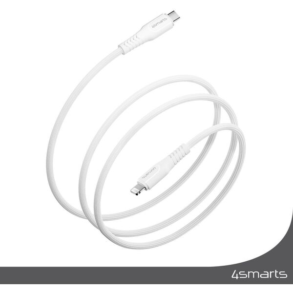 4smarts USB-C auf Lightning Kabel RapidCord PD 30W 1.5m wei