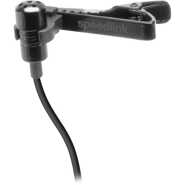 Speedlink Mikrofon SPES. zum Anstecken. Metalclip. schwarz retail