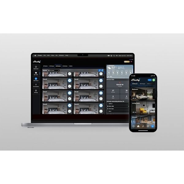 Shelly Relais "1PM Gen3 4er Pack" max 16A 1 Kanal WLAN BT