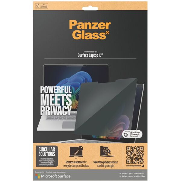 PanzerGlass Privacy Microsoft Surface Laptop 7th Edition 15''