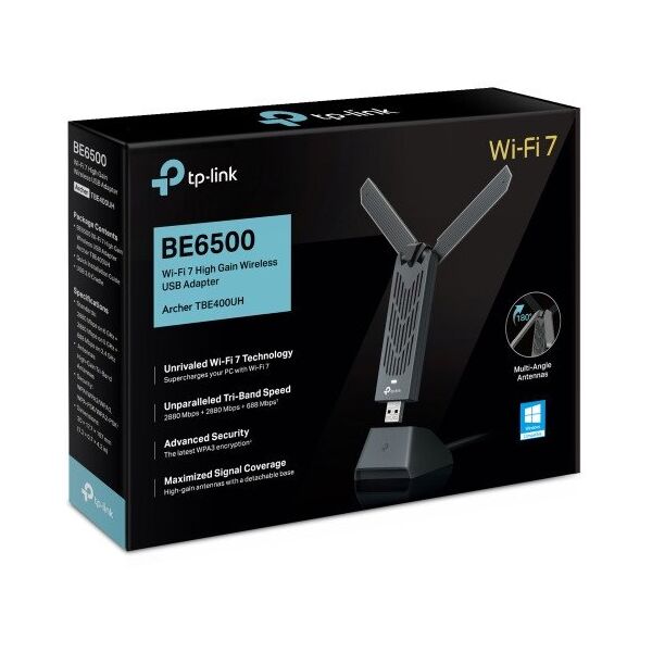 TP-Link Archer TBE400UH BE6500 Tri-Band Wi-Fi 7 USB Adapter