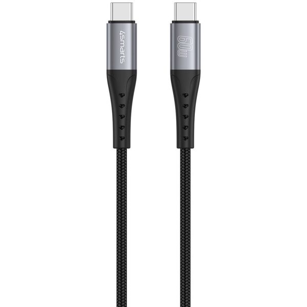 4smarts USB-C Kabel PrimeCord 60W 1,5m, schwarz