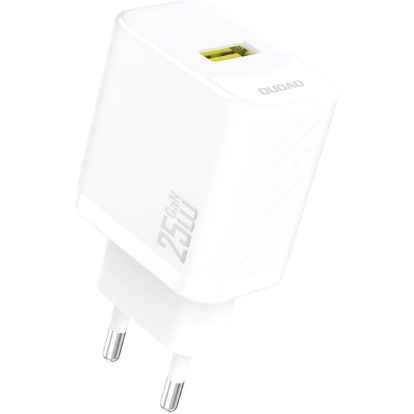 Ładowarka sieciowa GaN 25W USB-A - biała Ładowarka sieciowa GaN 25W USB-A - biała