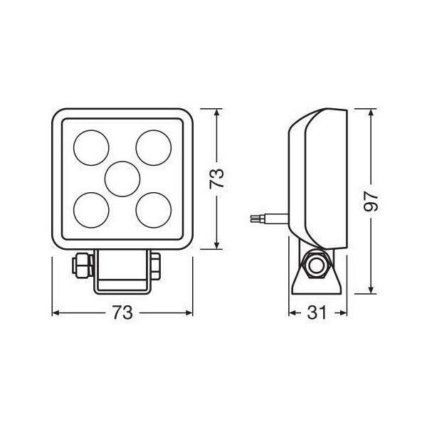 Lampa Osram CUBE VX70-WD