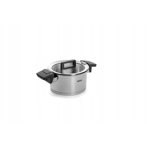 Pot WOLL Concept, steel, with lid, o 18 cm