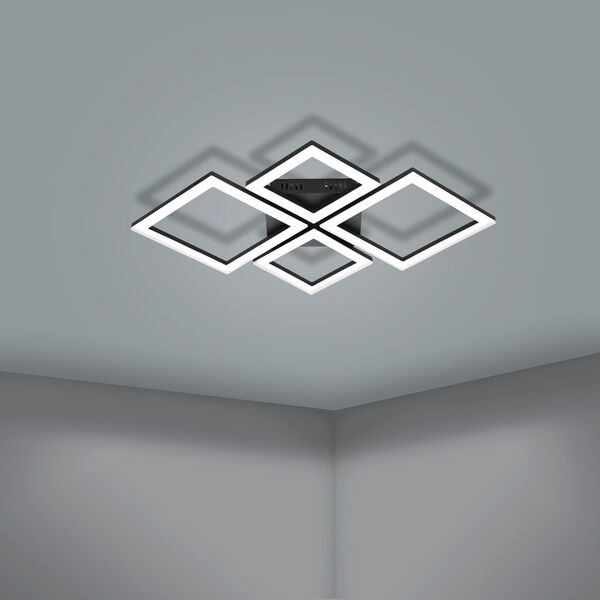 Ceiling LED lamp EGLO PARANDAY-Z, 42W, 3000-6500K, 5000lm, 47x43x6.5cm, without remote control/APP