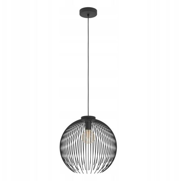 Pendant lamp EGLO VENEZUELA, 1xE27, max 40W, black color, 39.5x36.5x110cm