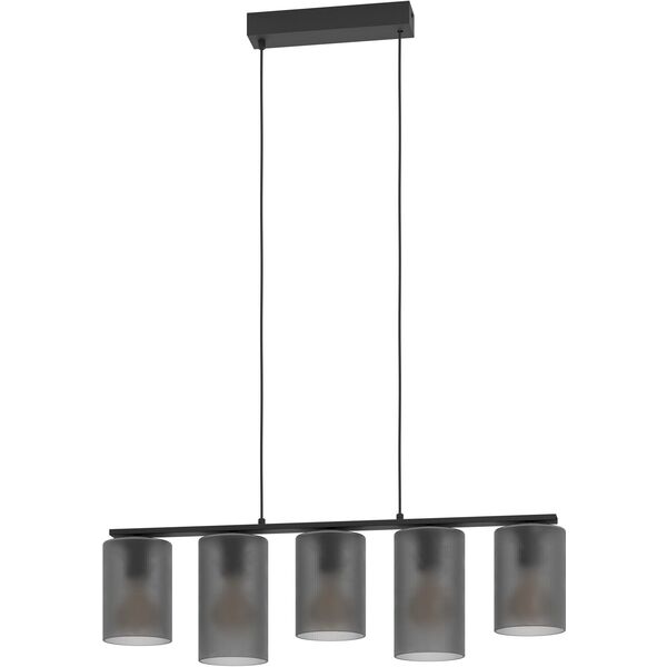 Pendant lamp EGLO COLOMERA, 5 x 40 W, E27, black/grey, 12 x 80 x 110 cm
