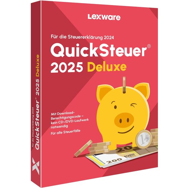 LEXWARE QuickSteuer Deluxe 2025 Box