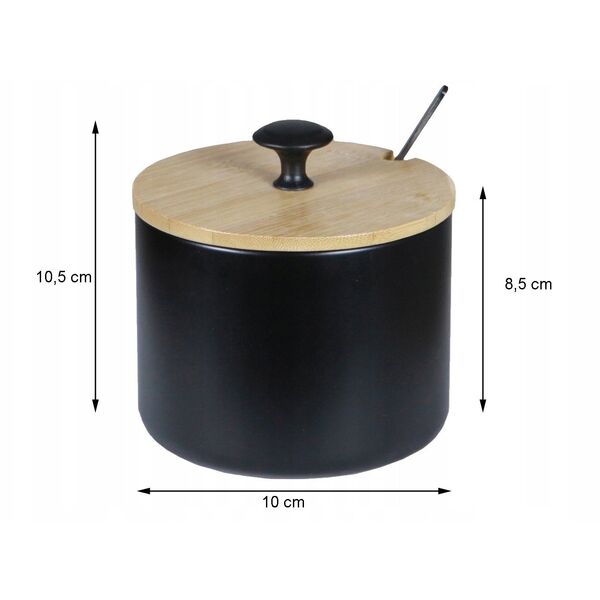 CUKIERNICA METALOWA Z ŁYŻECZKĄ 350ML BRUNBESTE BB- 2670