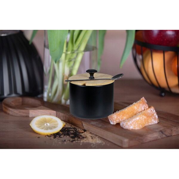 CUKIERNICA METALOWA Z ŁYŻECZKĄ 350ML BRUNBESTE BB- 2670