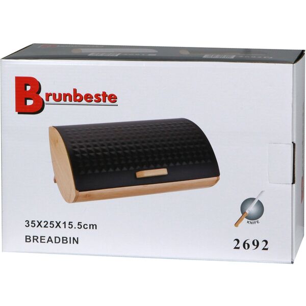 CHLEBAK BAMBUSOWO-STALOWY BRUNBESTE COSMIC BB-2692 CZARNY