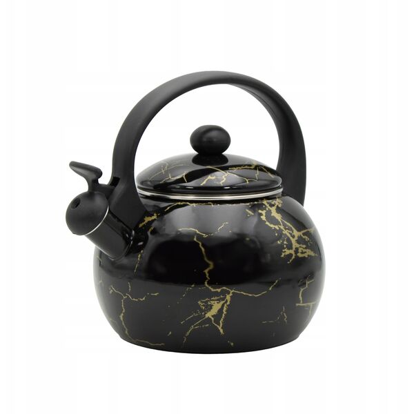 CZAJNIK EMALIOWANY 2.2L BRUNBESTE BLACK ROSE BB-4551