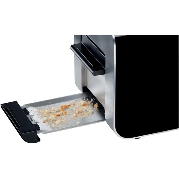 Bosch TAT8613N, 2 slice(s), Black, Stainless steel, Buttons, Level, LED, 860 W