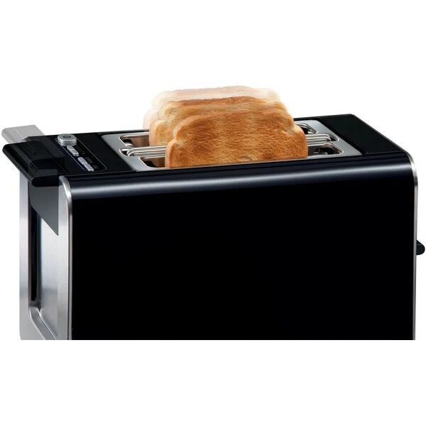 Bosch TAT8613N, 2 slice(s), Black, Stainless steel, Buttons, Level, LED, 860 W