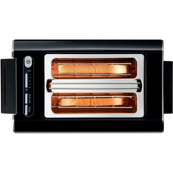 Bosch TAT8613N, 2 slice(s), Black, Stainless steel, Buttons, Level, LED, 860 W