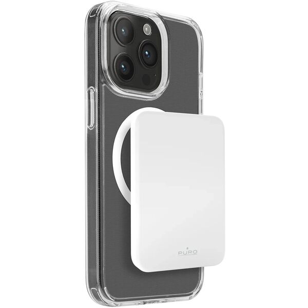 Powerbank Puro Slim Power Mag 4200mAh z MagSafe USB-C - biały