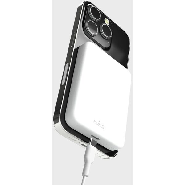 Powerbank Puro Slim Power Mag 4200mAh z MagSafe USB-C - biały