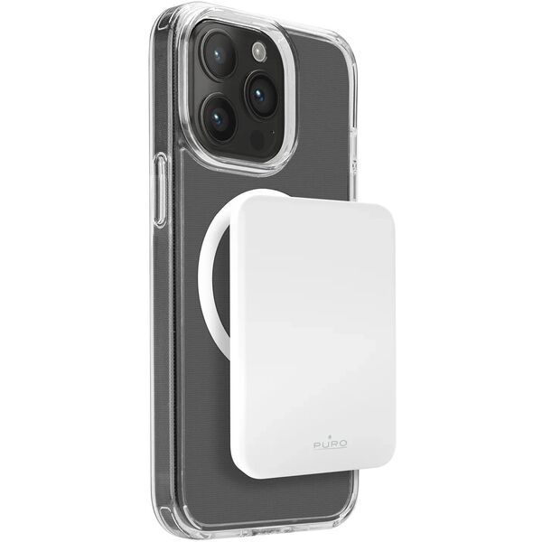 Powerbank Puro Slim Power Mag 4200mAh z MagSafe USB-C - biały