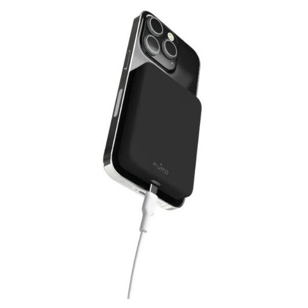 Powerbank Puro Mini Power Mag 4200mAh z MagSafe USB-C - czarny