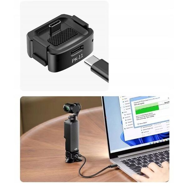 Podstawka Stojak 1/4"" Ładowarka Adapter Usb-c Type-c Do Dji Osmo Pocket 3 / Pk-11