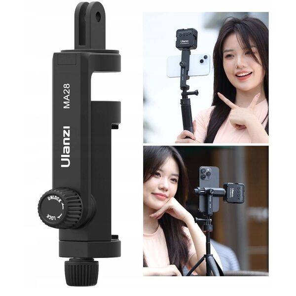Uchwyt Mocowanie Na Telefon Smartfon Na System Gopro Iso Obrót 360s Ulanzi / Ma28