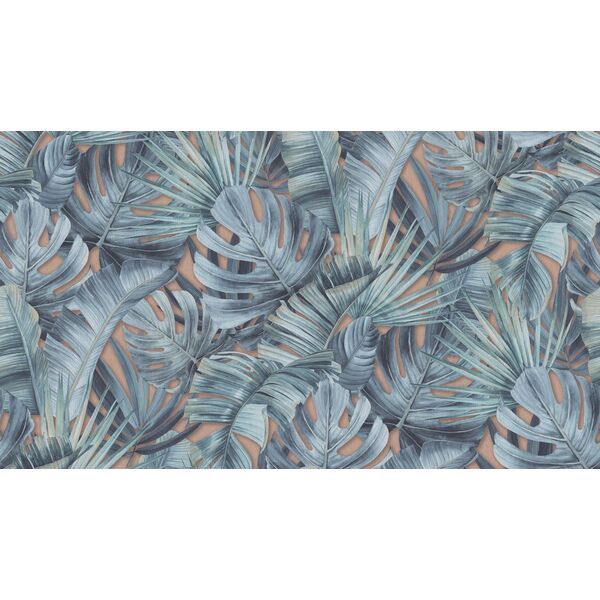 WALLPAPER 525241 BLUE LEAVES (12)