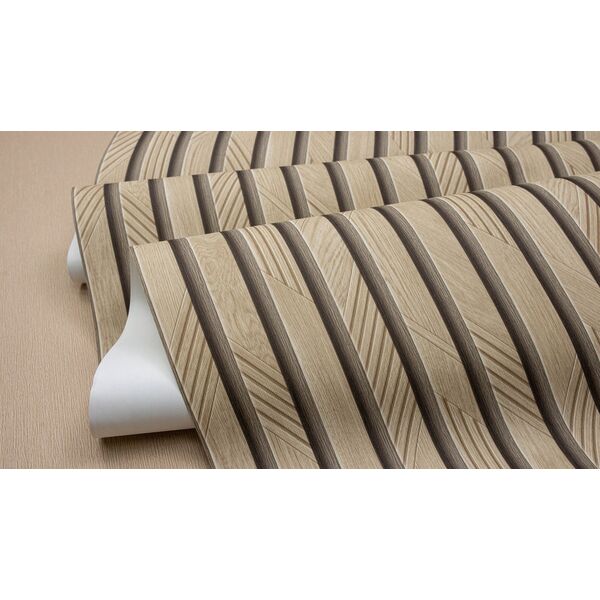 WALLPAPER 525111 BROWN SLATS (12)