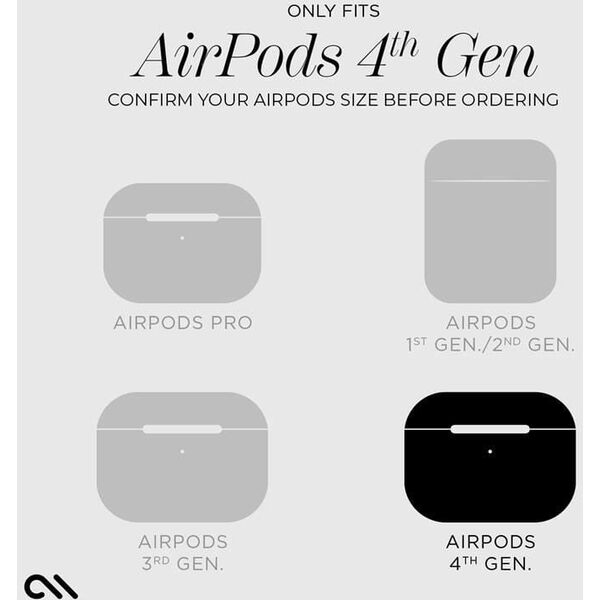 Case-Mate Tough Case - Etui AirPods 4 (Przezroczysty)