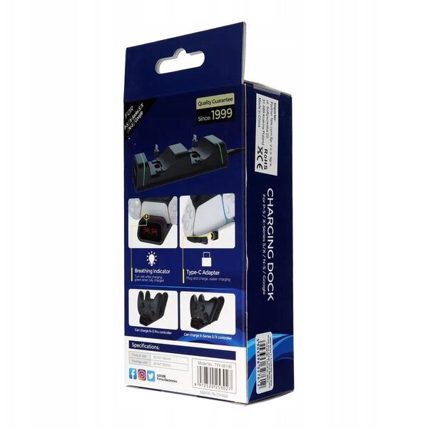 Podwójna stacja ładująca do padów XBOX Series X / S TYX-0613B czarna
