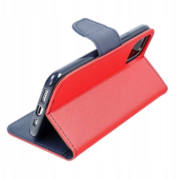 Kabura FANCY Book do SAMSUNG A36 czerwono granatowy