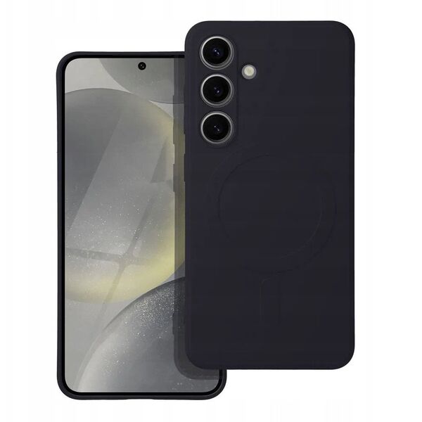 Futerał SILICONE MAG COVER kompatybilny z MagSafe do SAMSUNG A56 czarny
