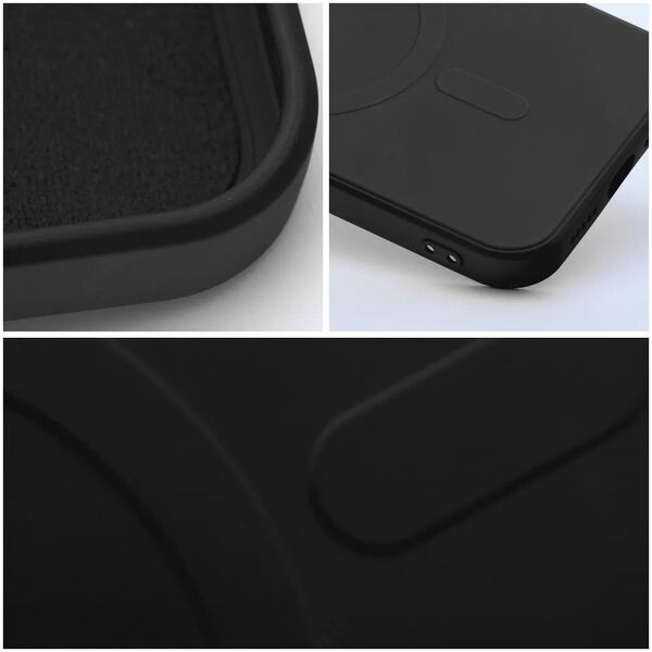 Futerał SILICONE MAG COVER kompatybilny z MagSafe do SAMSUNG A56 czarny