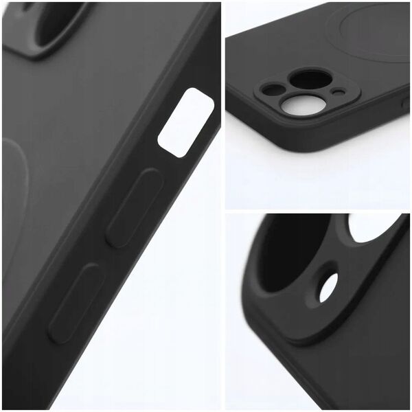 Futerał SILICONE MAG COVER kompatybilny z MagSafe do SAMSUNG A56 czarny