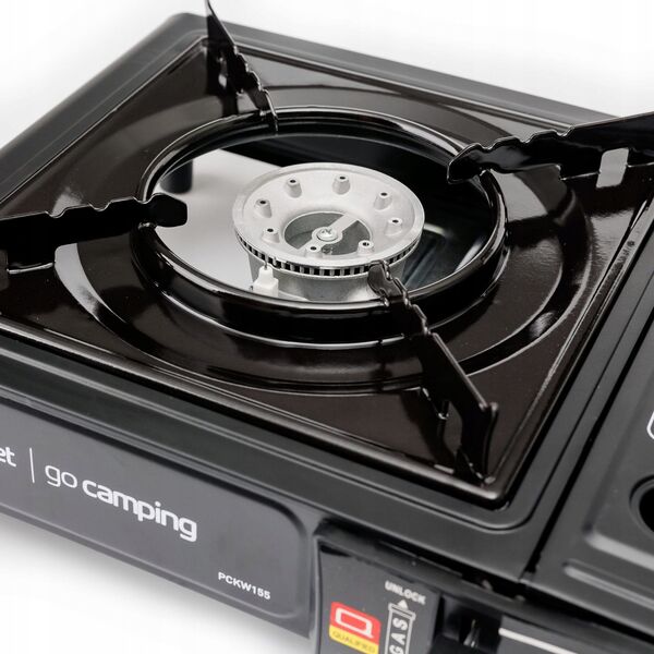 PLATINET CAMPING COOKING STOVE 1 BURNER BLACK [46134]
