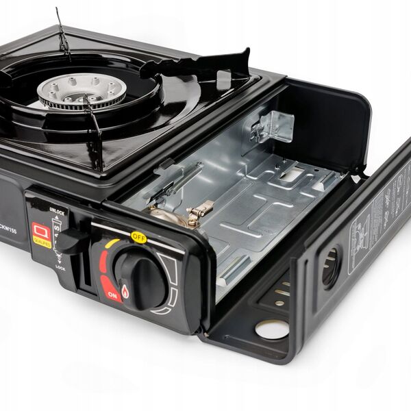 PLATINET CAMPING COOKING STOVE 1 BURNER BLACK [46134]