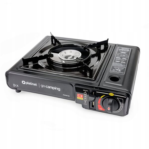 PLATINET CAMPING COOKING STOVE 1 BURNER BLACK [46134]