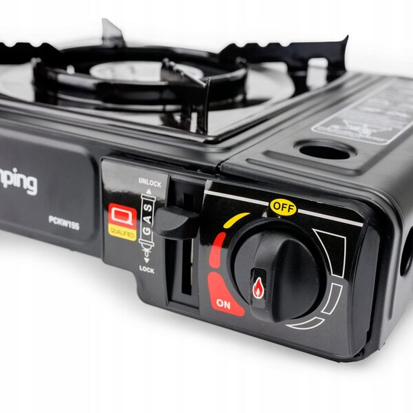 PLATINET CAMPING COOKING STOVE 1 BURNER BLACK [46134]