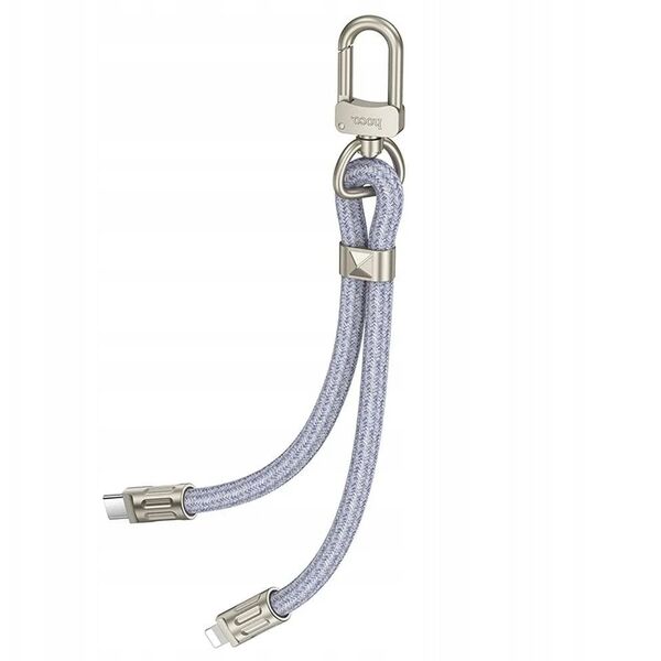 HOCO kabel Typ C do Lightning w formie smyczki PD 20W GH5 0,22 m niebieski