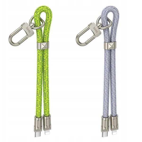 HOCO kabel Typ C do Lightning w formie smyczki PD 20W GH5 0,22 m zielony