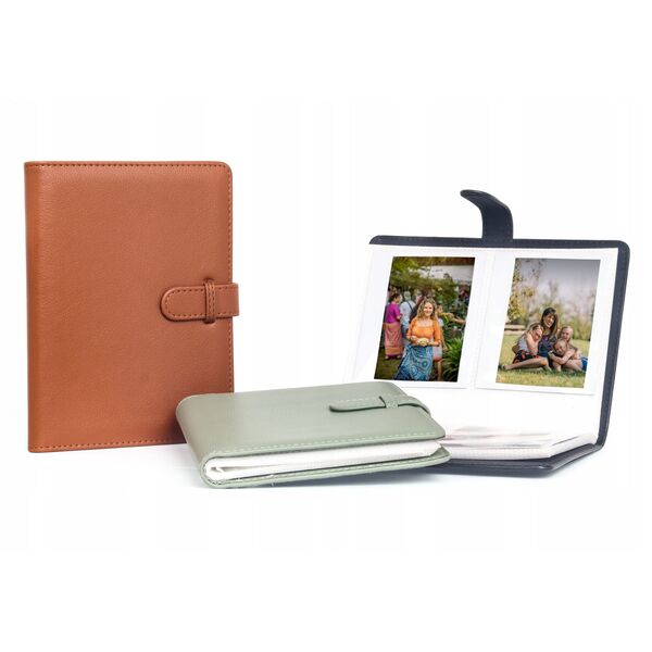 Album na Zdjęcia 80x do Zdjęć Fuji INSTAX Wide 400 SQUARE Polaroid 600 SX70 NOW / Brązowy