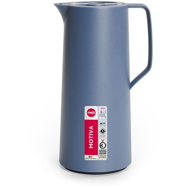 Emsa Motiva Insulated Jug Quick-Press QuickPress 1l blue (3110600636)