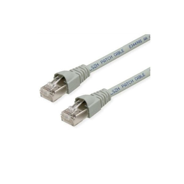 TELEGÄRTNER RJ45 Patch Cord S/FTP, Cat.6A, LSZH, szary, 4,5 m