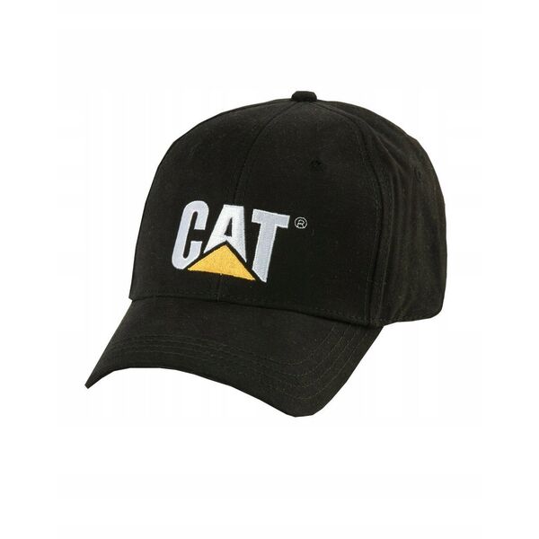 Hat with a peak CAT, black