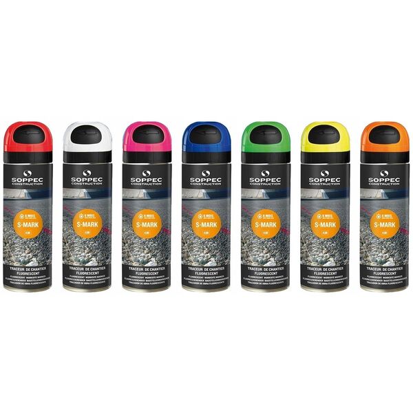 S-Mark white marking paint, Soppec 500 ml